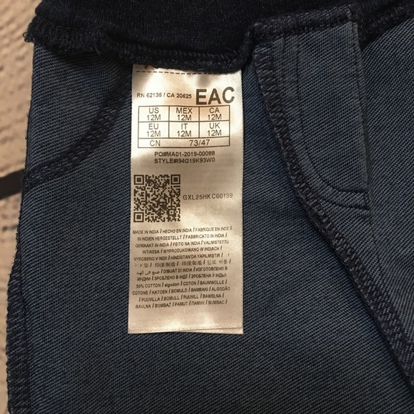 Guess 2 piece set long sleeve & pants baby boy 12m - Picture 14 of 16